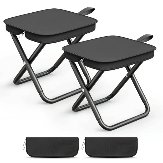 Foldable Backpack Stool – Portable Zip-Pack Chair for Hiking, Camping, Fishing & Travel