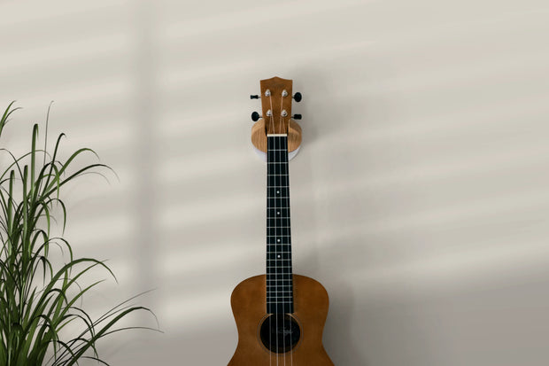 Guitar Wall Mount – Solid Wood + Aluminum | Foldable Design | Fits Most Symmetrical Headstock Guitars & Basses