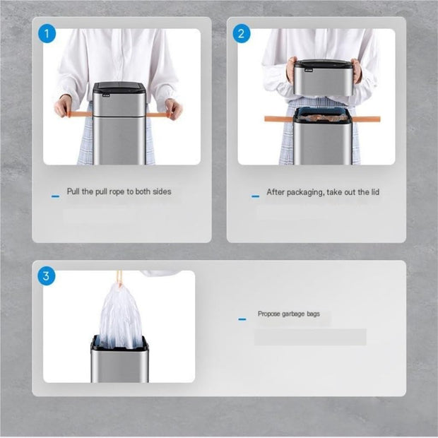 Garbage Can Smart Induction Trash Can for Home with Lid
