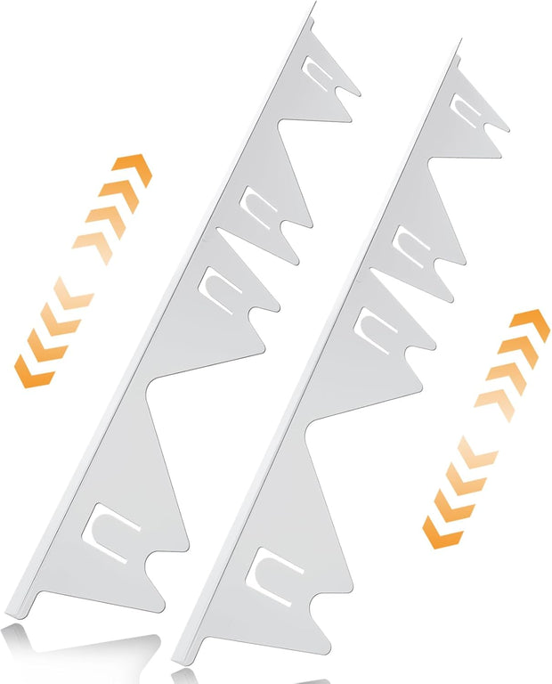 Stove Gap Cover – 2 Pack Stainless Steel Filler Guards | Adjustable Length 13.8"–27.5"