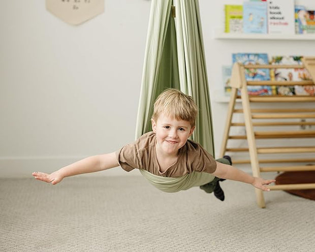 Indoor Outdoor Double Layer Cotton Sensory Compression Swing