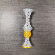 3D Printed Spiral Eject Stereo Toy – Stress Relief Gadget(Green, purple, white, black four-in-one)