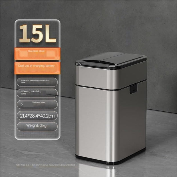 Garbage Can Smart Induction Trash Can for Home with Lid