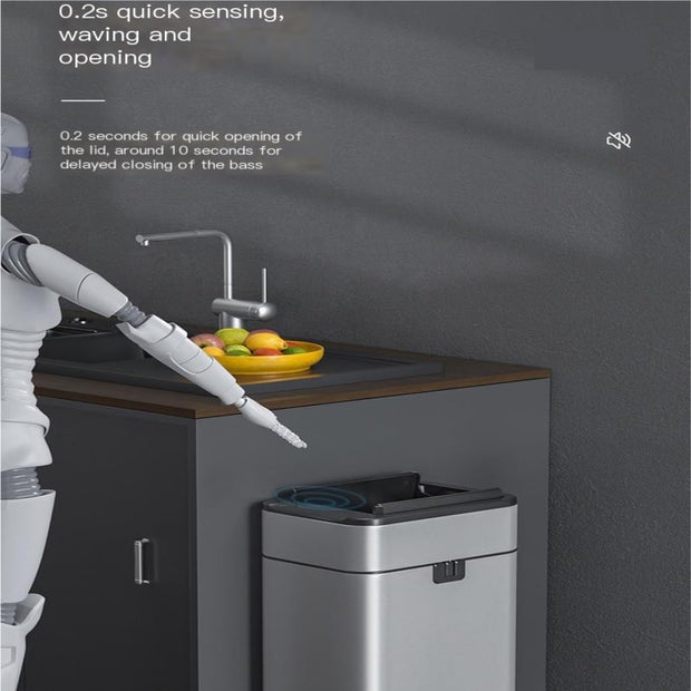 Garbage Can Smart Induction Trash Can for Home with Lid