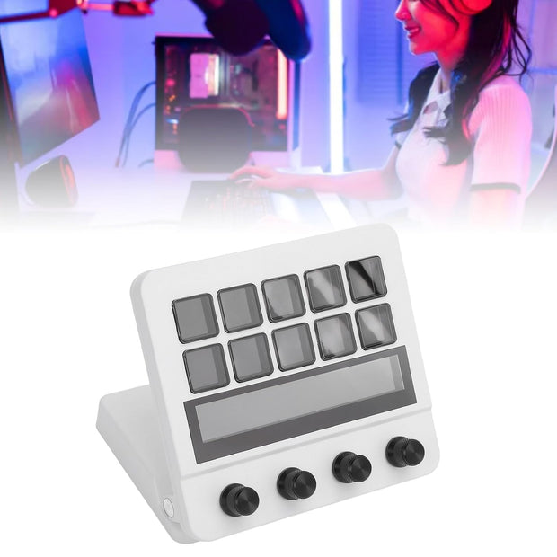 Jectse 10-Key LCD Stream Deck with Customizable Shortcuts 🎮✨