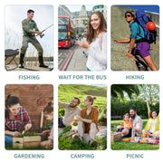 Foldable Backpack Stool – Portable Zip-Pack Chair for Hiking, Camping, Fishing & Travel