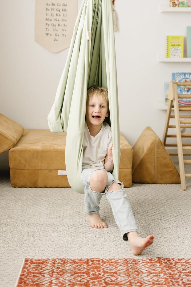Indoor Outdoor Double Layer Cotton Sensory Compression Swing