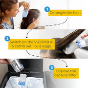 V-COMB A1 Bundle – Trusted, Hygienic Lice Removal Solution