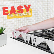 Stove Gap Cover – 2 Pack Stainless Steel Filler Guards | Adjustable Length 13.8"–27.5"