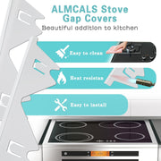 Stove Gap Cover – 2 Pack Stainless Steel Filler Guards | Adjustable Length 13.8"–27.5"