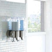 3-Chamber Wall-Mounted Shower Pump – 3 × 15 fl. oz Shampoo & Soap Dispenser, Stainless Steel