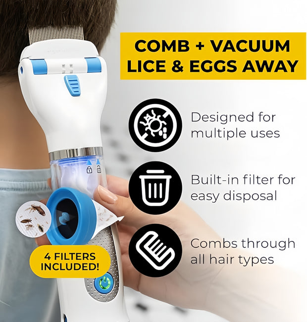 V-COMB A1 Bundle – Trusted, Hygienic Lice Removal Solution